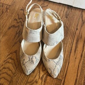 BC Footwear Women’s Snakeskin Patterned Heels